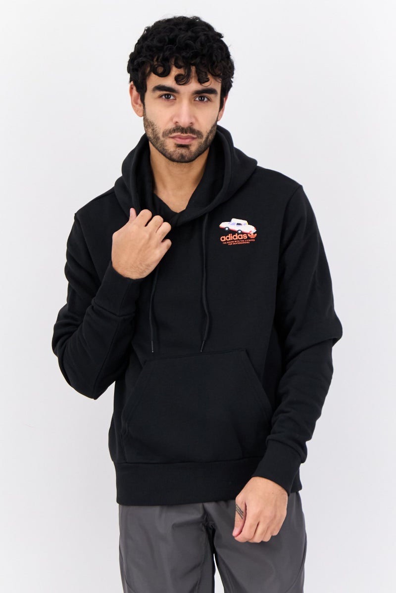 adidas Originals Men Sportswear Fit Long Sleeve Outdoor Sweatshirt, Black  - Image 1