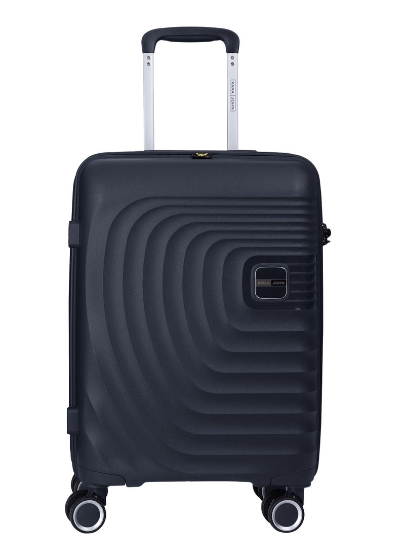 PARAJOHN 3 Piece with Trolley Set with Lightweight Polypropylene Shell 8 Spinner Wheels for Travel Navy  - Image 2