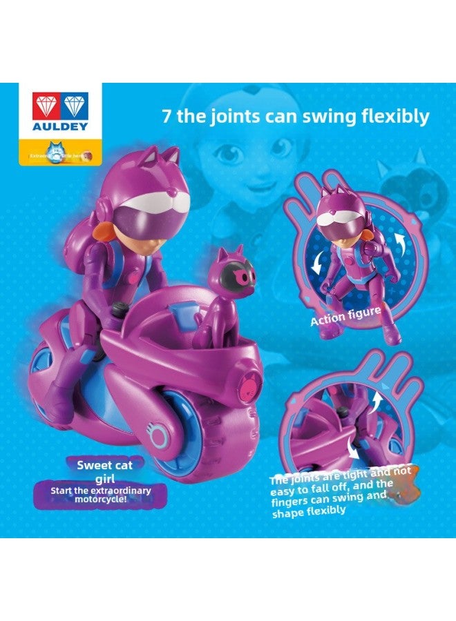 Extraordinary Little Hero Cool Pioneer Motorcycle Children's Pet Dog Deformation Toy Car Nini Whirlwind Boy Audi-Color:820210 Deformed Pet-Extraordinary Cool Days - Image 4