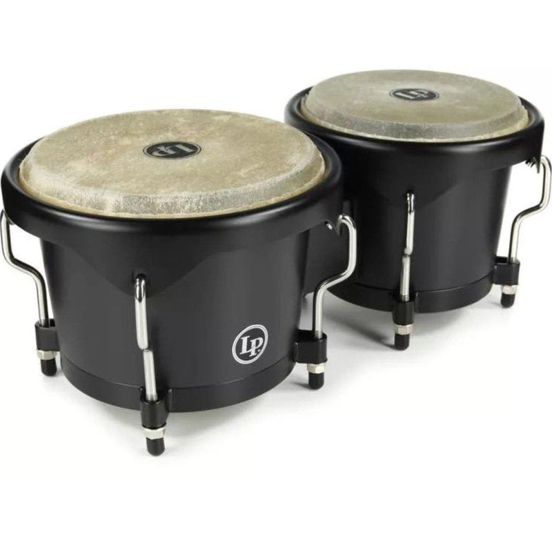 Latin Percussion Discovery Series 614inch and 7 14inch Bongo with Free Carrying Bag Drum Onyx LP601DOXK