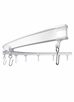 Flexible Bendable Curtain Track, Curved Ceiling Track for Curtains, Room Dividing Ceiling Track System (10ft)