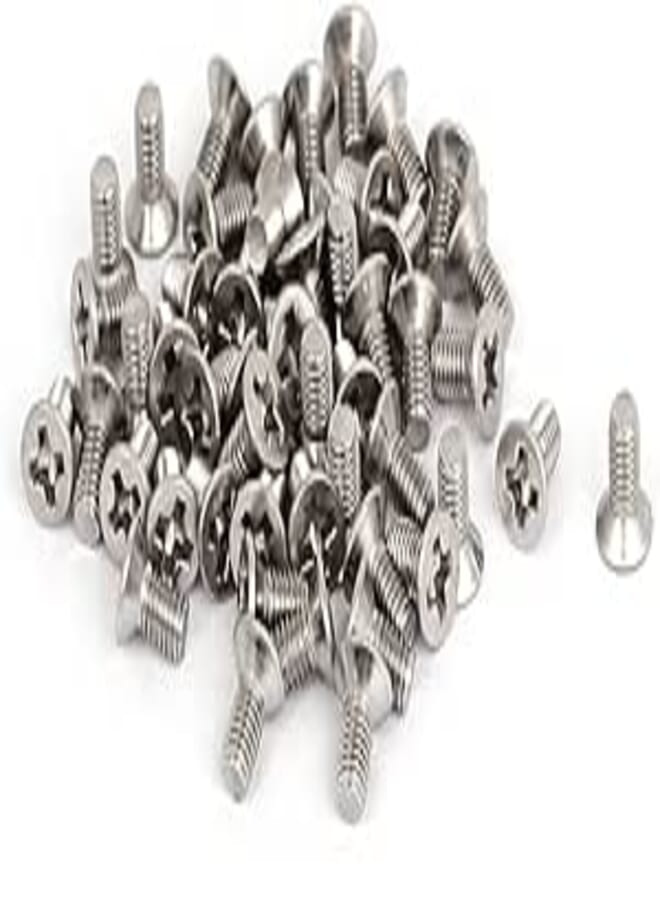 uxcell Sourcingmap M3 x 6mm Phillips Flat Head Countersunk Bolts Machine Screws 50Pcs