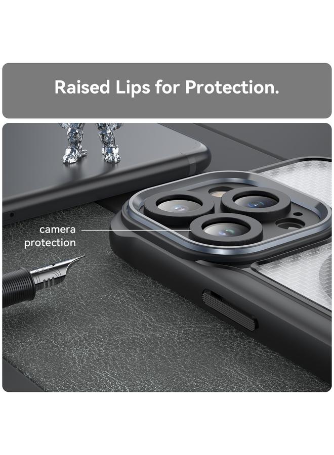 اس-توب جراب هاتف شفاف من ألياف الكربون MagSafe لهاتف iPhone 13 Pro Max - Image 5