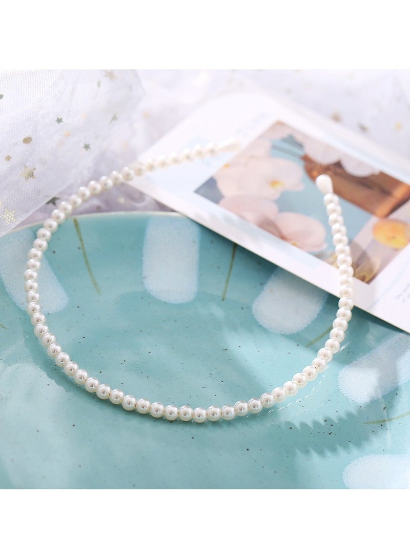 Loquat Small Niche Retro High-End Pearl Headband