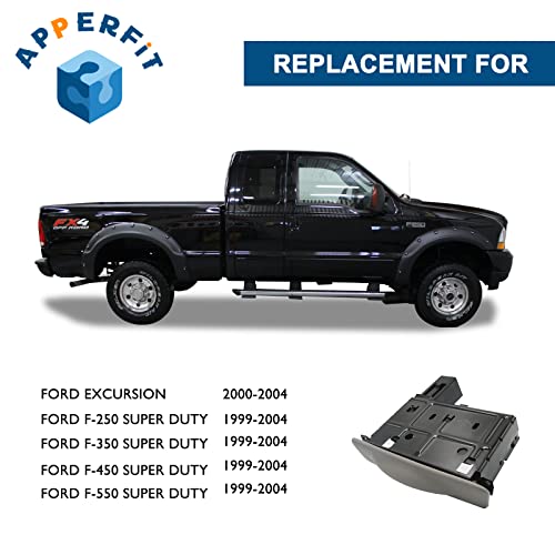 APPERFiT حامل أكواب APPERFiT في لوحة القيادة لسيارات F250 F350 F450 F550 سوبر ديوتي 1999-2004 و إكسبيديشن 2000-2004 رمادي يستبدل YC3Z-2513560-CAD - Image 3