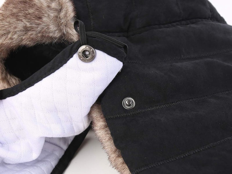 Connectyle Men's Trooper Trapper Hat Warm Winter Hats with Removable Face Mask Earflaps Faux Fur Hunting Outdoor Hat - Image 4