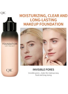 QIC Foundation Cream Makeup Light and Silky Foundation Infallible 24H Fresh Wear Foundation Full Coverage Longwear Weightless Smooth Finish Water Proof Moist and Clear 30g 02 Natural  - Image 2