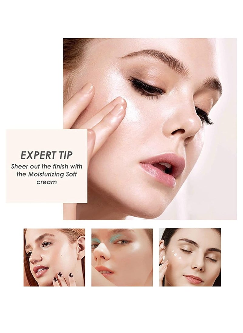 QIC - Foundation Cream Makeup Light and Silky Foundation Infallible 24H Fresh Wear Foundation Full Coverage Longwear Weightless Smooth Finish Water Proof Moist and Clear 30g 02 Natural - Image 1