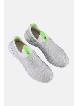 NINE WEST Women Rhinestone Slip On Casual Shoes, White  - Image 2