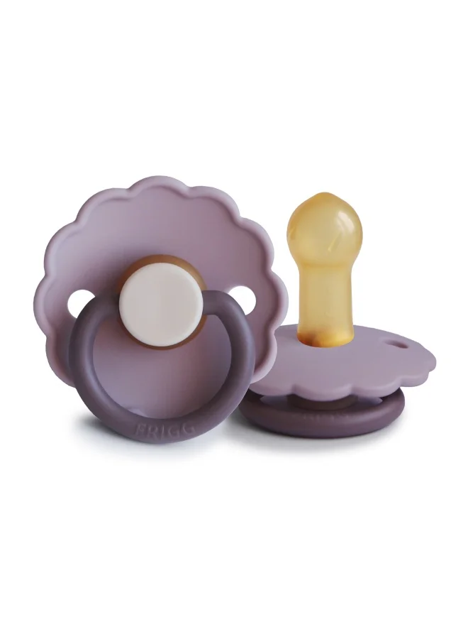 FRIGG Daisy Latex Baby Pacifier 6-18M 1-Pack Lavender Haze - Size 2