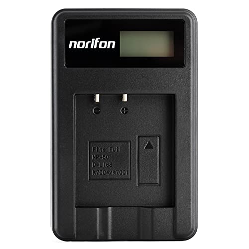 Norifon شاحن USB LCD Norifon KLIC-7001 لكاميرات Kodak Easyshare M1063، M320، M340، M341، M763، M863، V550، V570، V610، V705 والمزيد - Image 1
