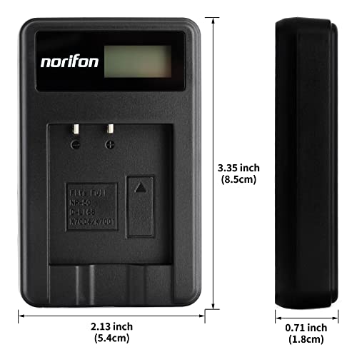 Norifon شاحن USB LCD Norifon KLIC-7001 لكاميرات Kodak Easyshare M1063، M320، M340، M341، M763، M863، V550، V570، V610، V705 والمزيد - Image 4