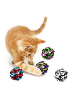 SunGrow 12 Mylar Cat Crinkle Balls Shiny With Interesting Crinkly Sounds : Keep Pets Entertained For Hours: Soft, Lightweight And Fun Toy For Both Kittens & Adult Cats : Safe For Your Kitty  - Image 2