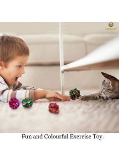 SunGrow 12 Mylar Cat Crinkle Balls Shiny With Interesting Crinkly Sounds : Keep Pets Entertained For Hours: Soft, Lightweight And Fun Toy For Both Kittens & Adult Cats : Safe For Your Kitty  - Image 4