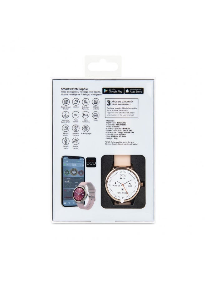 DCU TECNOLOGIC DCU 34157090 Smart Watch SOPHIE rose gold silicon - Image 3