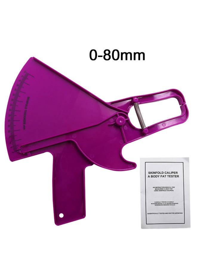 Fat Clip Skin Fat Ruler Thickness Measurement Ruler Personal Trainer Hardware Tools Other Measuring Tools-Model:Handheld Thickness Gauge Fat Ruler-Purple  - Image 1