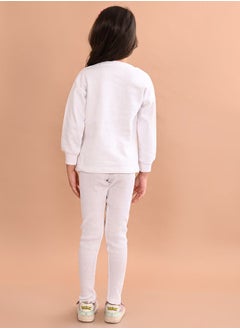 LILPICKS Floral Print Sweatshirt & Leggings Set by Styli  - Image 2