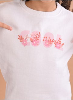 LILPICKS Floral Print Sweatshirt & Leggings Set by Styli  - Image 3