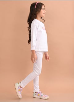 LILPICKS Floral Print Sweatshirt & Leggings Set by Styli  - Image 1