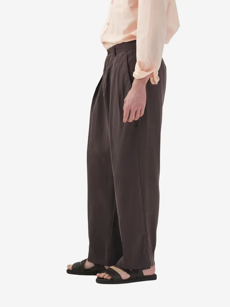 Giesto Beaver Brown GIESTO Men's Tailored Pleated Trousers for Men | Best Price UAE