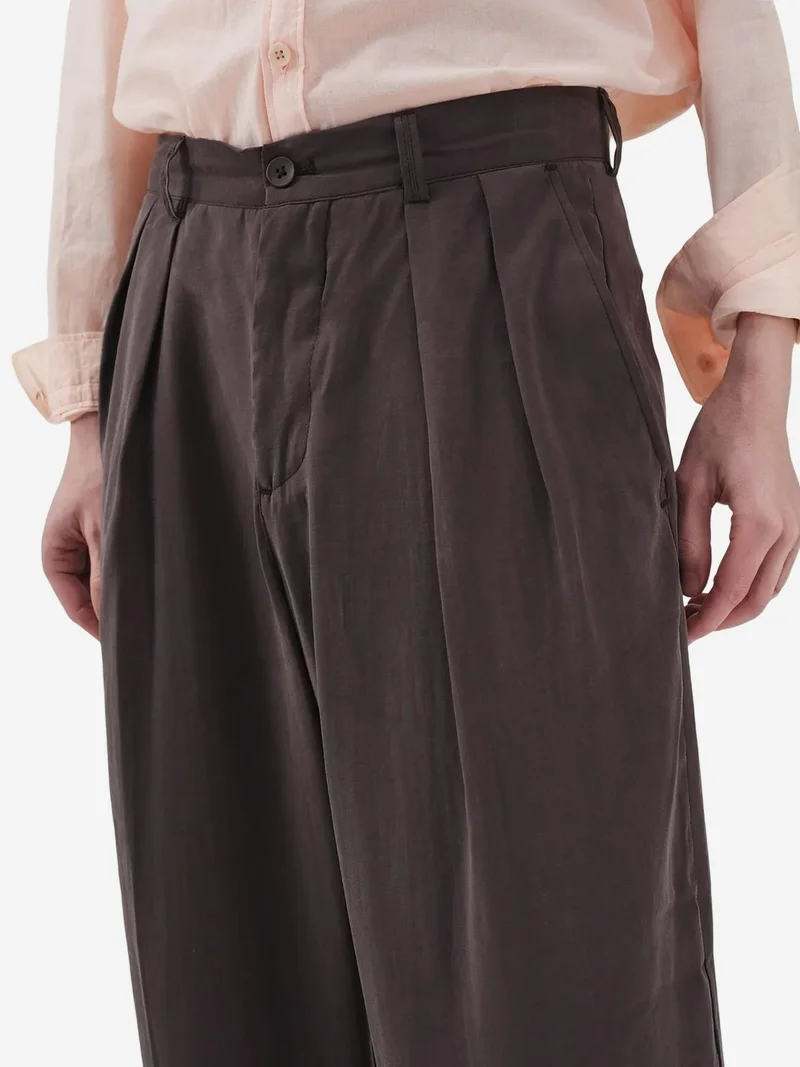Giesto Beaver Brown GIESTO Men's Tailored Pleated Trousers for Men | Best Price UAE