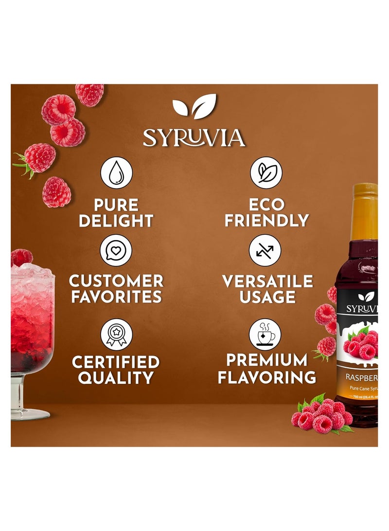 Syruvia Syruvia Raspberry Syrup - 750 ml  - Image 5