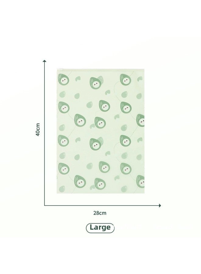 Nut Travel Storage Bag Clothes Tidy Bag Portable Frosted Waterproof Sealed Bag Luggage Clothes-Specification:28*40 Green - Image 1