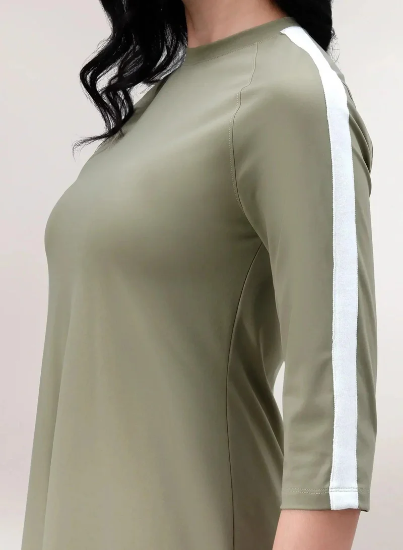 Kayanee Striped Sleeve Dress