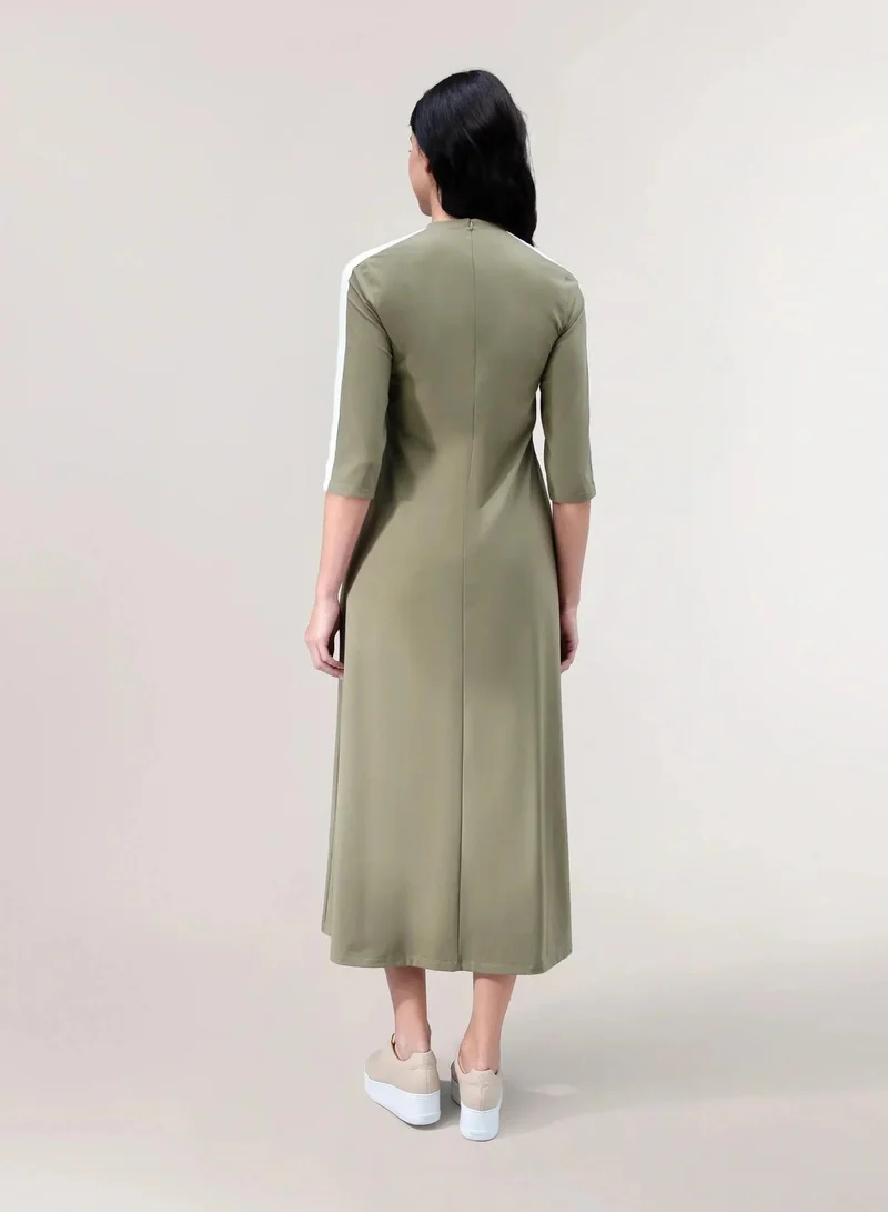 Kayanee Striped Sleeve Dress