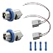 BSNOVT 2Pcs Rear License Plate Lights Connector SocketFit for Ford F150 20042021 Fit for Ford Ranger 19982011 Fit Explorer 20062010 Tail Light Socket Lamp F81Z13411AA AL8Z13411B - Image 2