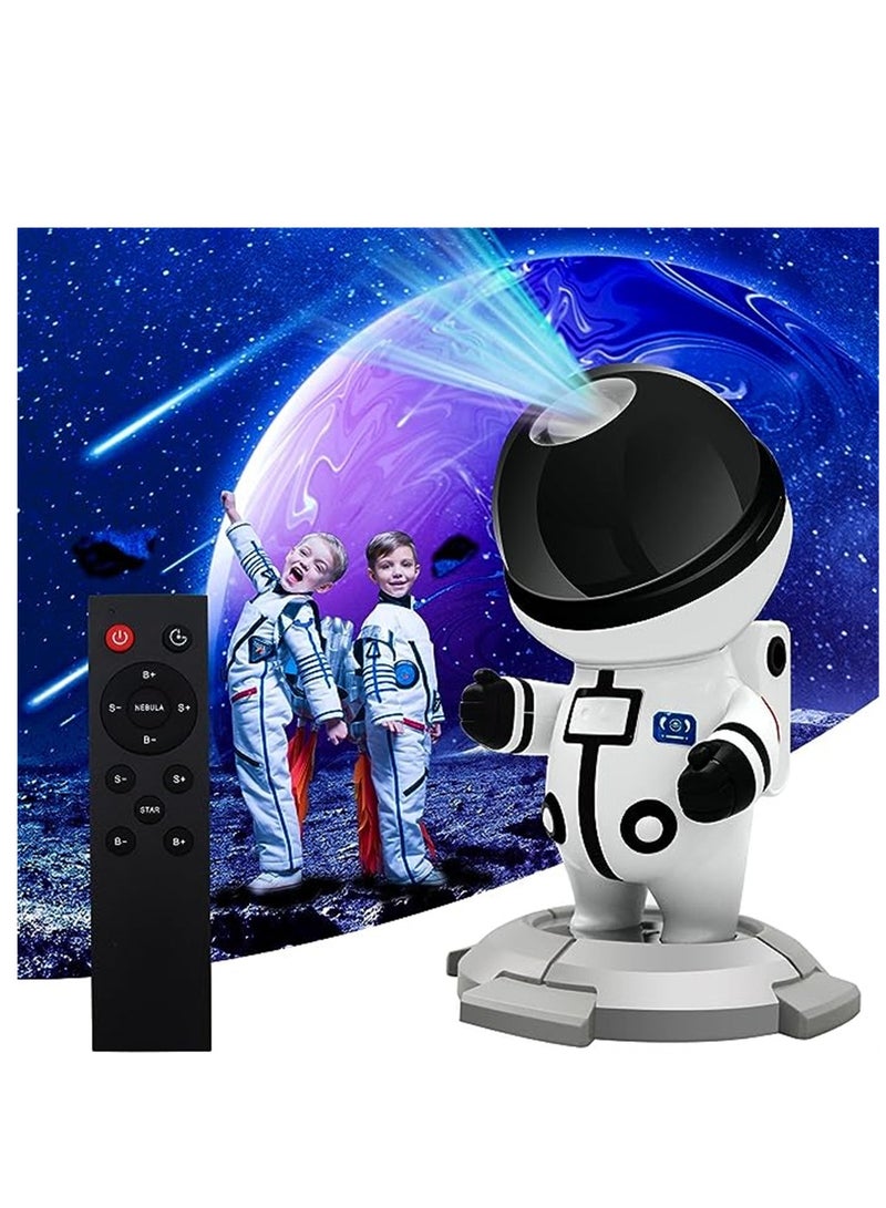 KASTWAVE جهاز عرض النجوم ليلاً جالاكسي، جهاز عرض ضوء رائد الفضاء مع مؤقت، تحكم عن بُعد، جهاز عرض الفضاء السديمي المناسب لغرفة النوم، هدية عيد ميلاد، هدايا العطلات، 1 قطعة - Image 1