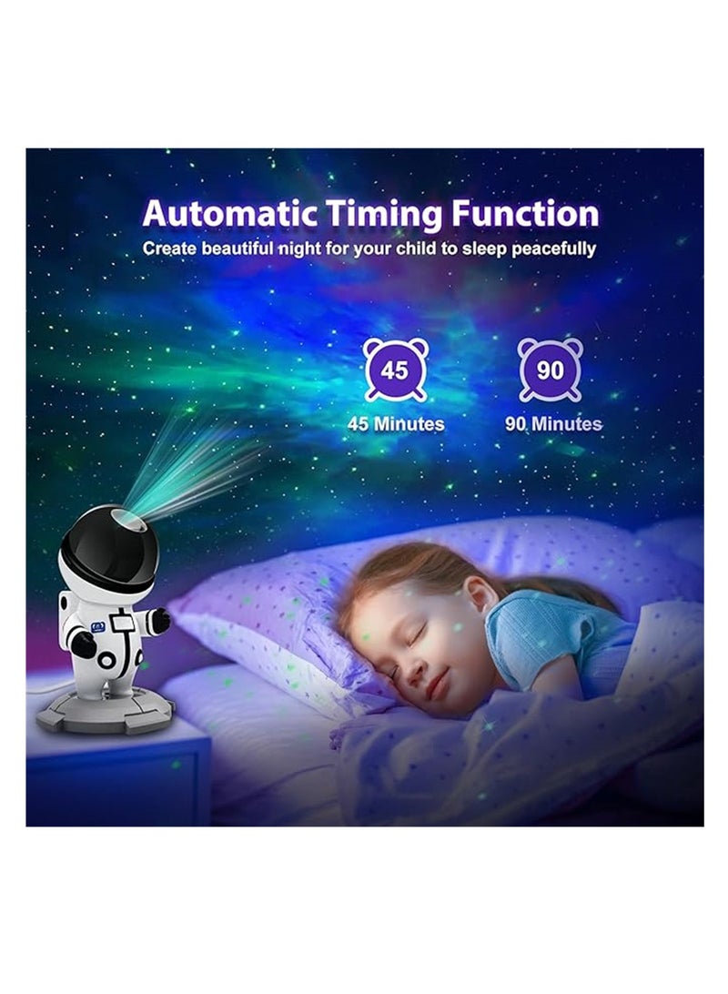 KASTWAVE جهاز عرض النجوم ليلاً جالاكسي، جهاز عرض ضوء رائد الفضاء مع مؤقت، تحكم عن بُعد، جهاز عرض الفضاء السديمي المناسب لغرفة النوم، هدية عيد ميلاد، هدايا العطلات، 1 قطعة - Image 3