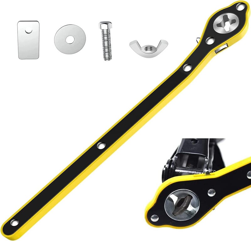 Parssufy Car Jack and Lug Wrench - Ratchet Wrench Handle Hand Crank Portable for Small Cars, SUVs and Vans - Image 1