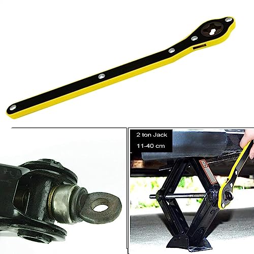 Parssufy Car Jack and Lug Wrench - Ratchet Wrench Handle Hand Crank Portable for Small Cars, SUVs and Vans - Image 5