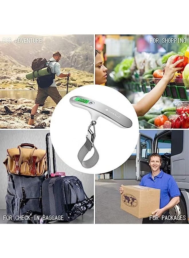 Captaintech Electronic Suitcase Hanging Scales,Digital Suitcase Luggage Scale,Portable Digital Scale with Backlit and Tare Function Lightweight for Travel - Image 5
