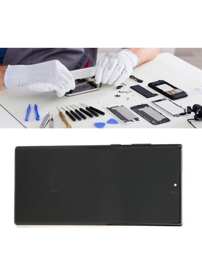 شاشة OLED لهاتف Note 10 Plus لهاتف N975U F مجموعة محول رقمي مع أدوات استبدال شاشة الهاتف بإطار أسود