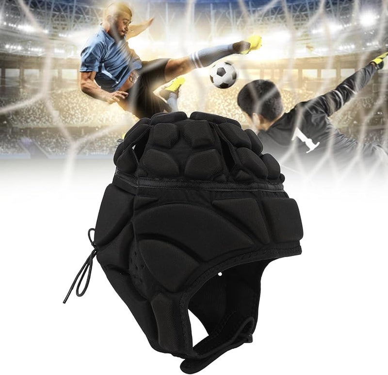 خويسو واقي رأس الرجبي XL إسفنج EVA مبطن خوذة واقية قابلة للتنفس لكرة القدم والتزلج والتزلج على الجليد - Image 5