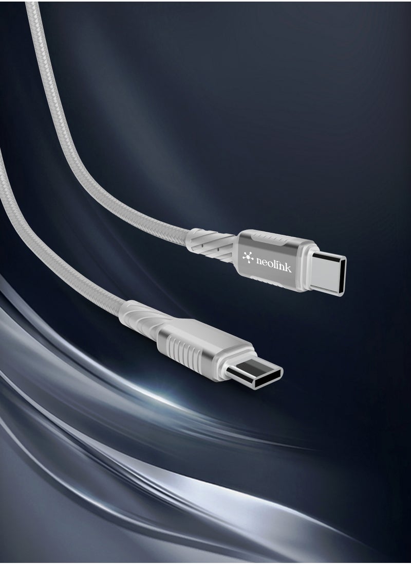 neolink NEOLINK USB C Cable 2M 100W 5A Fast Charge E-Chip Power Delivery PD Braided Cable Type C Charger to USB C Charger Compatible Iphone 15 MacBook Pro 2021 MacBook Air iPad Pro 12.9 Samsung Charger S23+  - Image 5