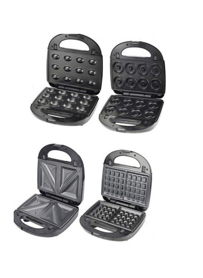 sokany - 4 IN 1 Multifunctional SANDWICH MAKER (toast, waffle, Donut & Bubble) - Image 1