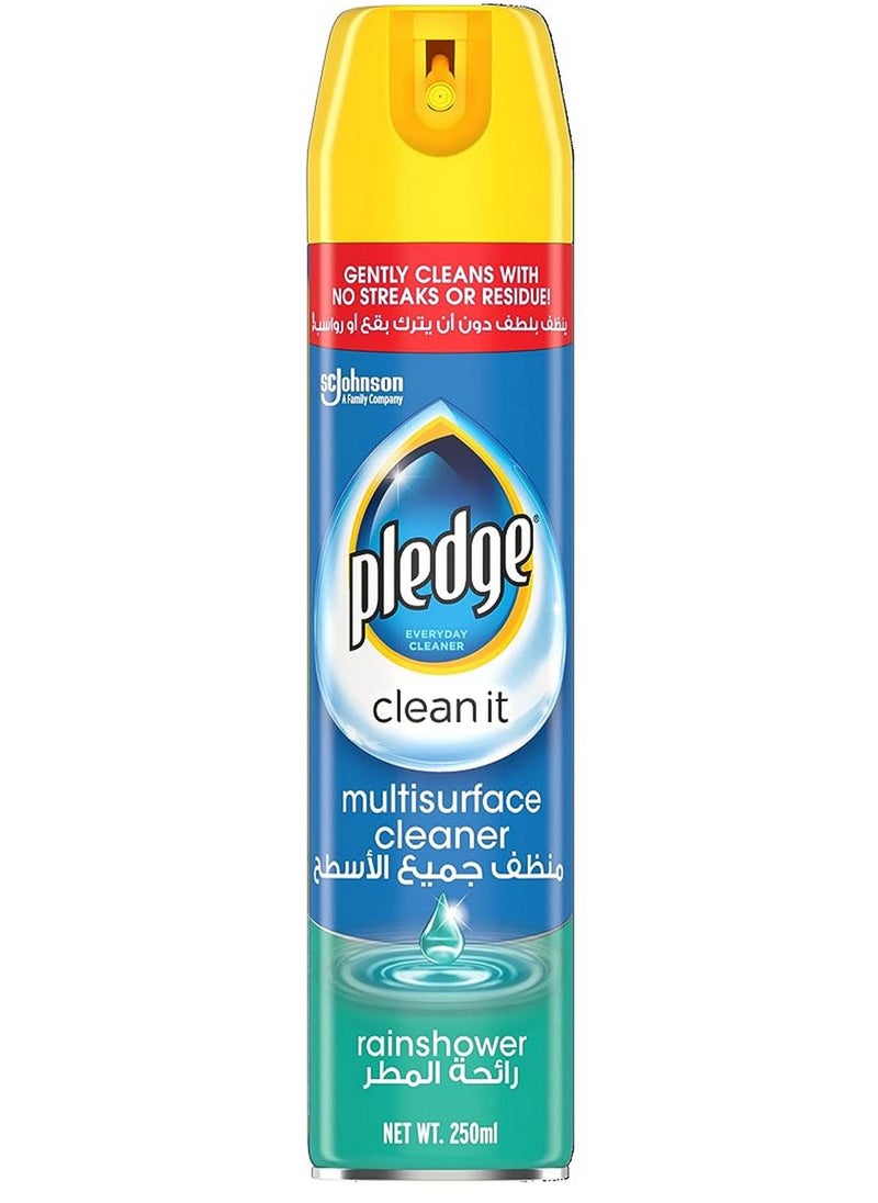 Pledge - Clean It Rainshower Multisurface Cleaner Gently Cleans With No Streaks Or Residue 250 ML - Image 1