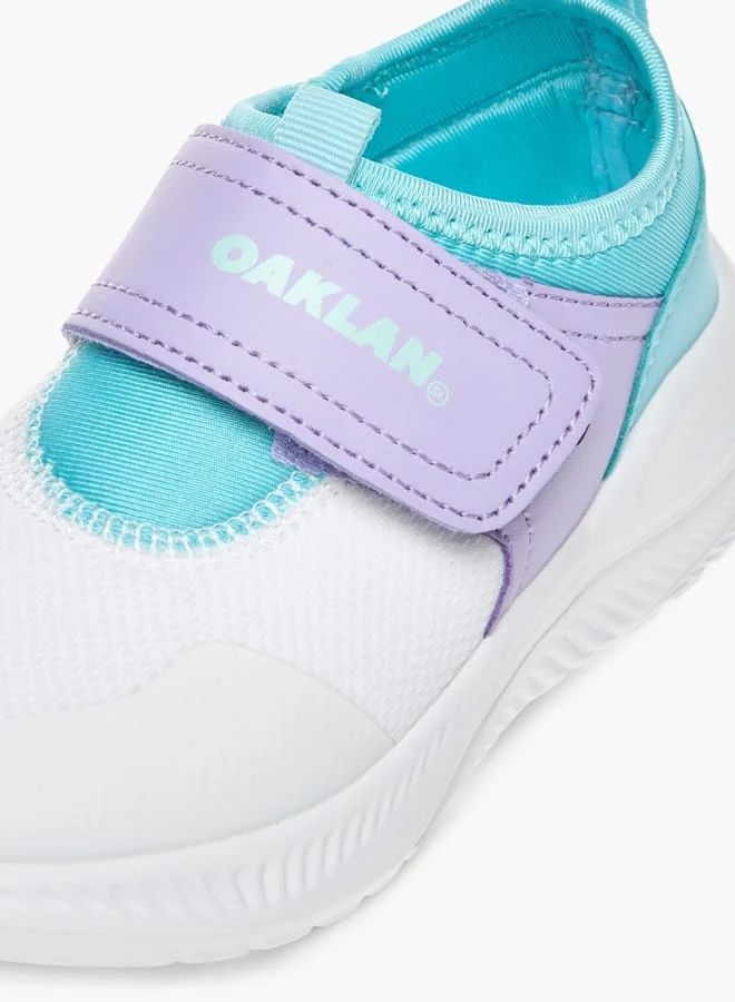 Oaklan by Shoexpress Girls Panelled Sports Shoes with Hook and Loop Closure