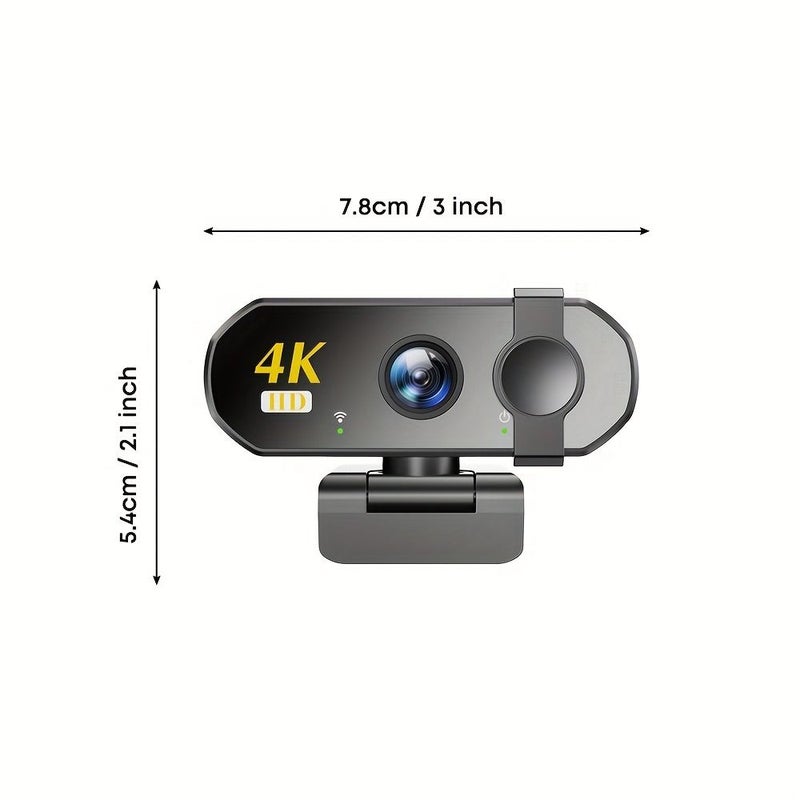 Full HD USB Webcam with Noise Cancelling Microphone for Video Calls Meetings Zoom Online Classroom Black - Image 2