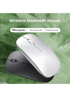 Generic Wireless Mouse Silent Charging Bluetooth Office Laptop External Usb Mouse Rechargeable Silent-Specifications:Space Silver/wireless Battery Model [silent] - Free Extra Large Mouse Pad [pattern Follow  - Image 3