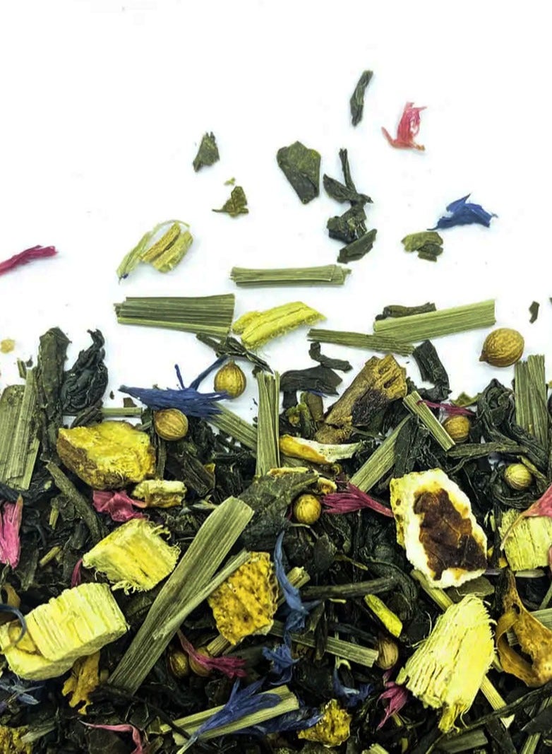 Tealand Green Tea Juicy Mandarin Breeze Herbaceous Lightly Astringent Fruity Flavor Thirst Quenching Genuine and Antioxidant Rich - Image 1