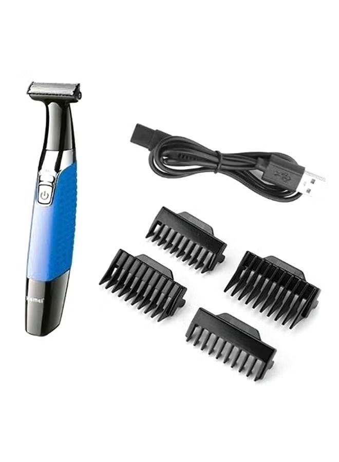 Km-1910 Eyebrow And Facial Trimmer Black/Blue 3.6x18centimeter - Image 2