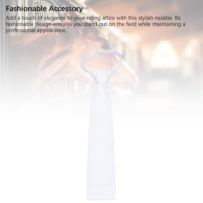 Premium Polyester Silk Unisex Equestrian Necktie For Show Jumping Competitions - Image 3