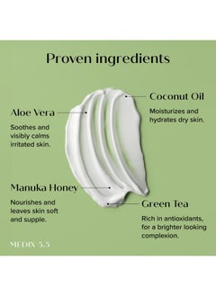 Medix 5.5 MEDIX Coconut Body Lotion + Manuka Honey Cream | Coconut Oil Lotion For Women & Men | Natural Coconut Cream Moisturizer Body Butter Skin Care Balm For Stretch Marks, Cellulite, & Dry Skin, 15 Fl Oz  - Image 3