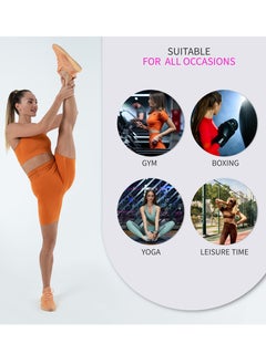 Bernessi Turkiye Nylon High Support Sports Bra for Women Comfortable Ladies Bra Top for Yoga Workout Fitness Gym Running Exercise Dance Athletic Orange Amber  - Image 4