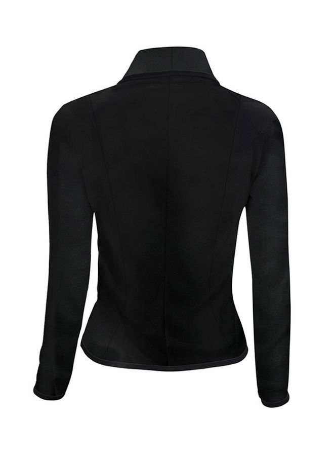 NIBEMINENT Front Open Cropped Blazer black - Image 5