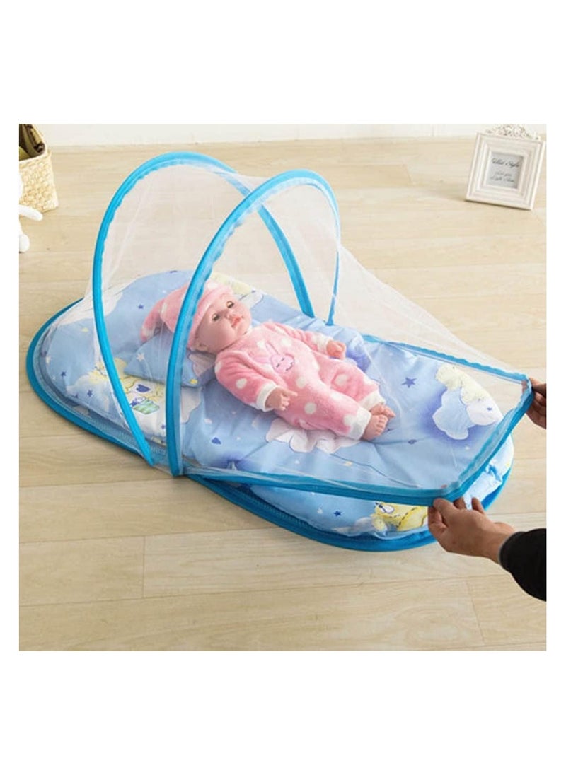 Generic - Infant Bed Canopy With Mosquito Net Blue - Image 1
